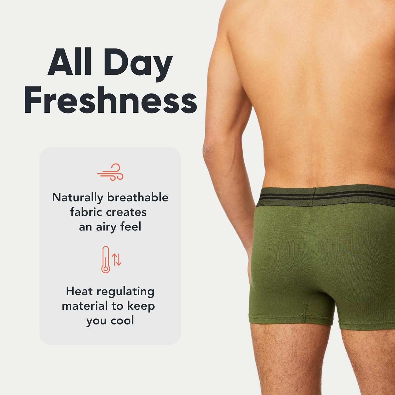 FM London Lot de 5 Boxers très Doux, en Bambou, sans étiquette, Coupe élastique, pour Homme – Image 5