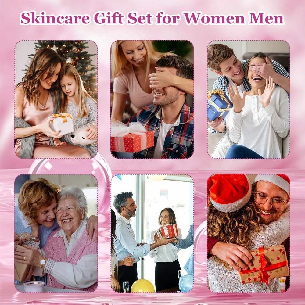 Fengyang 5 pièces pour kit hydratant et nettoyant pour la peau, ensemble de soins de la peau au rétinol, coffret cadeau pour filles et femmes, kit de routine de soins de la peau – Image 8