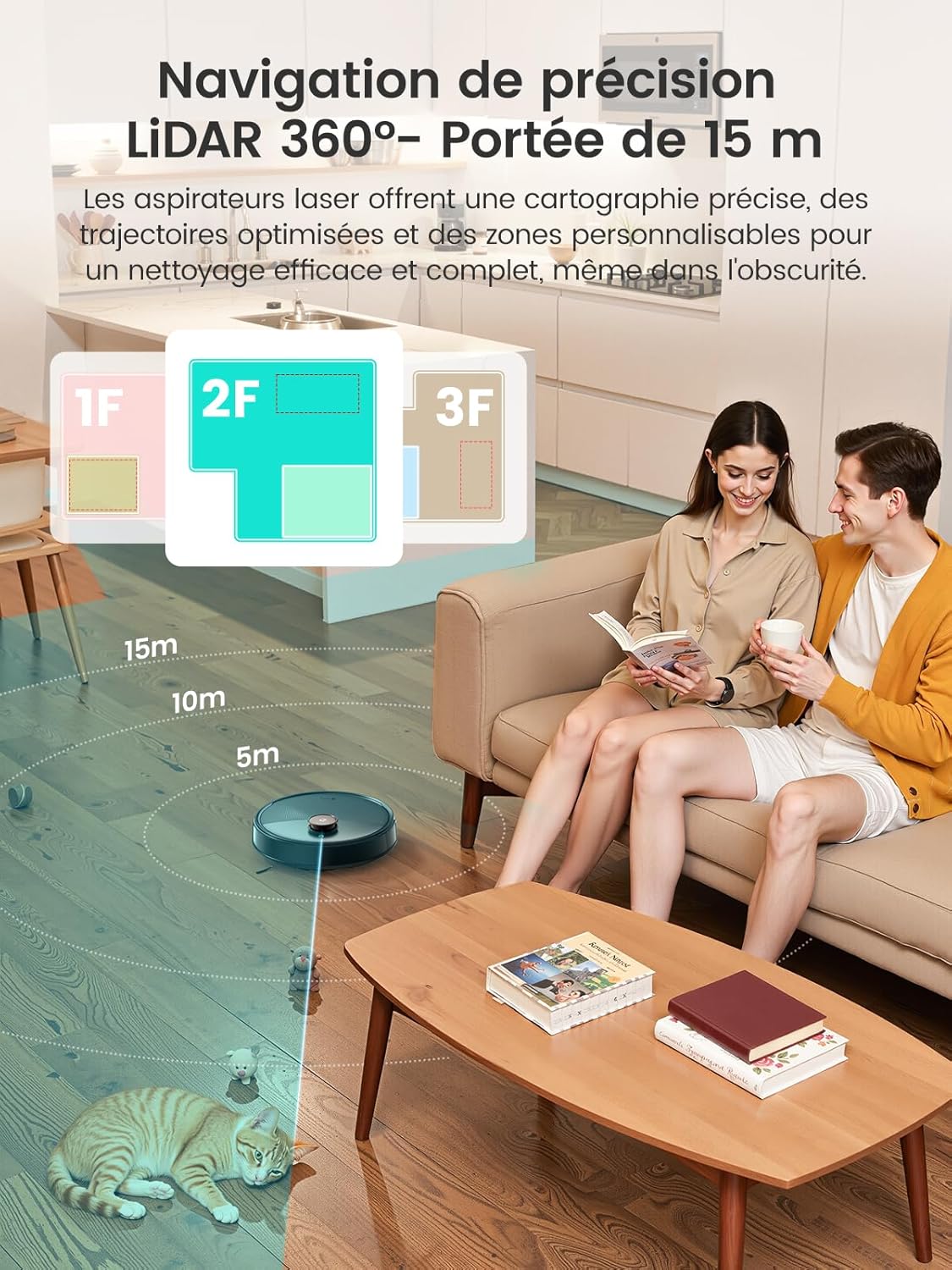 Aspirateur robot Leftant M3 Max-B – Image 8