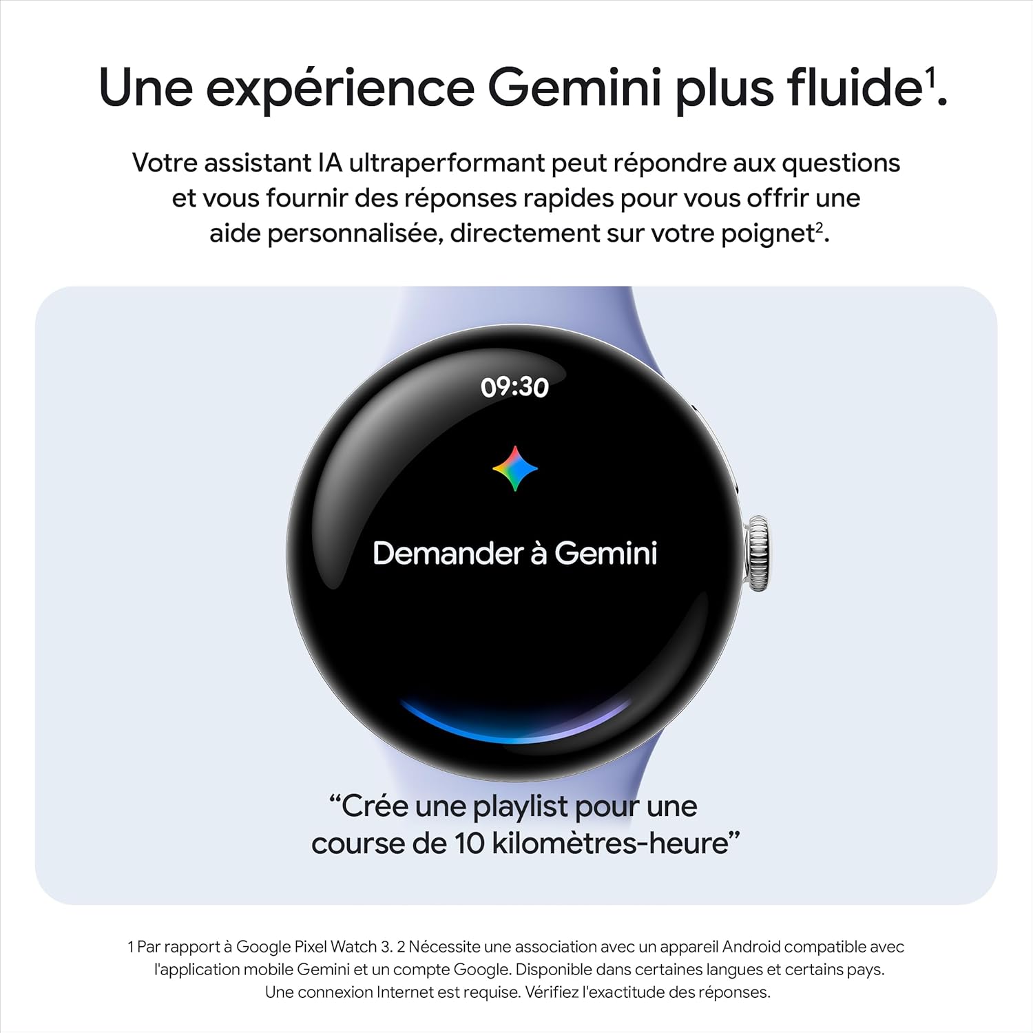 Google Pixel Watch 4 (41 mm) - Montre intelligente Android, suivi complet des données de santé et de remise en forme - Boîtier en aluminium noir mat - Bracelet sport noir volcanique - LTE – Image 9