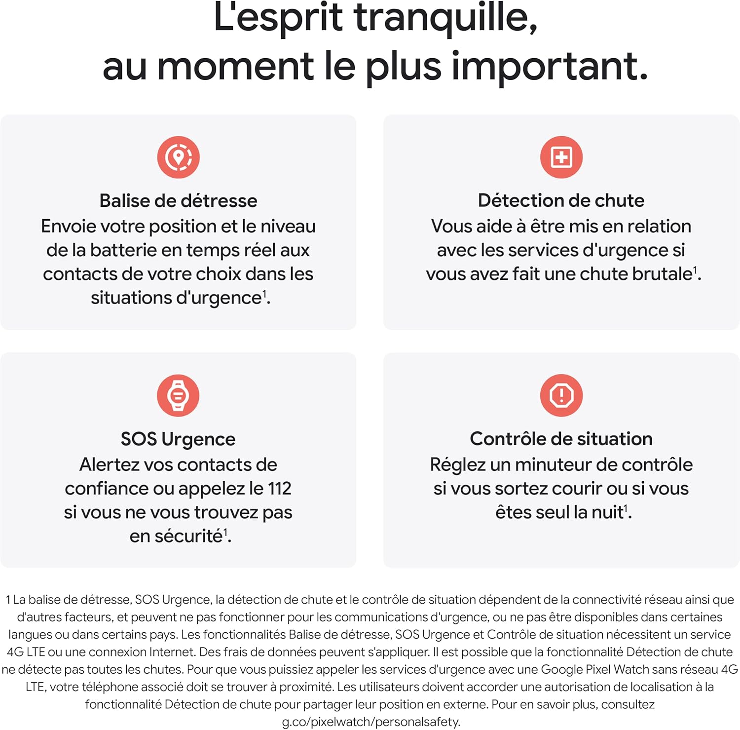 Google Pixel Watch 4 (41 mm) - Montre intelligente Android, suivi complet des données de santé et de remise en forme - Boîtier en aluminium noir mat - Bracelet sport noir volcanique - LTE – Image 11