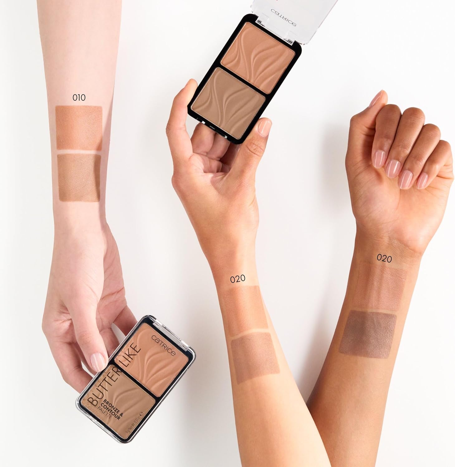 Catrice Cosmetics Palette Butter Like Bronze et Contour, longue durée, rehausse les yeux, résultat instantané, naturel, mat (9 g) – Image 5