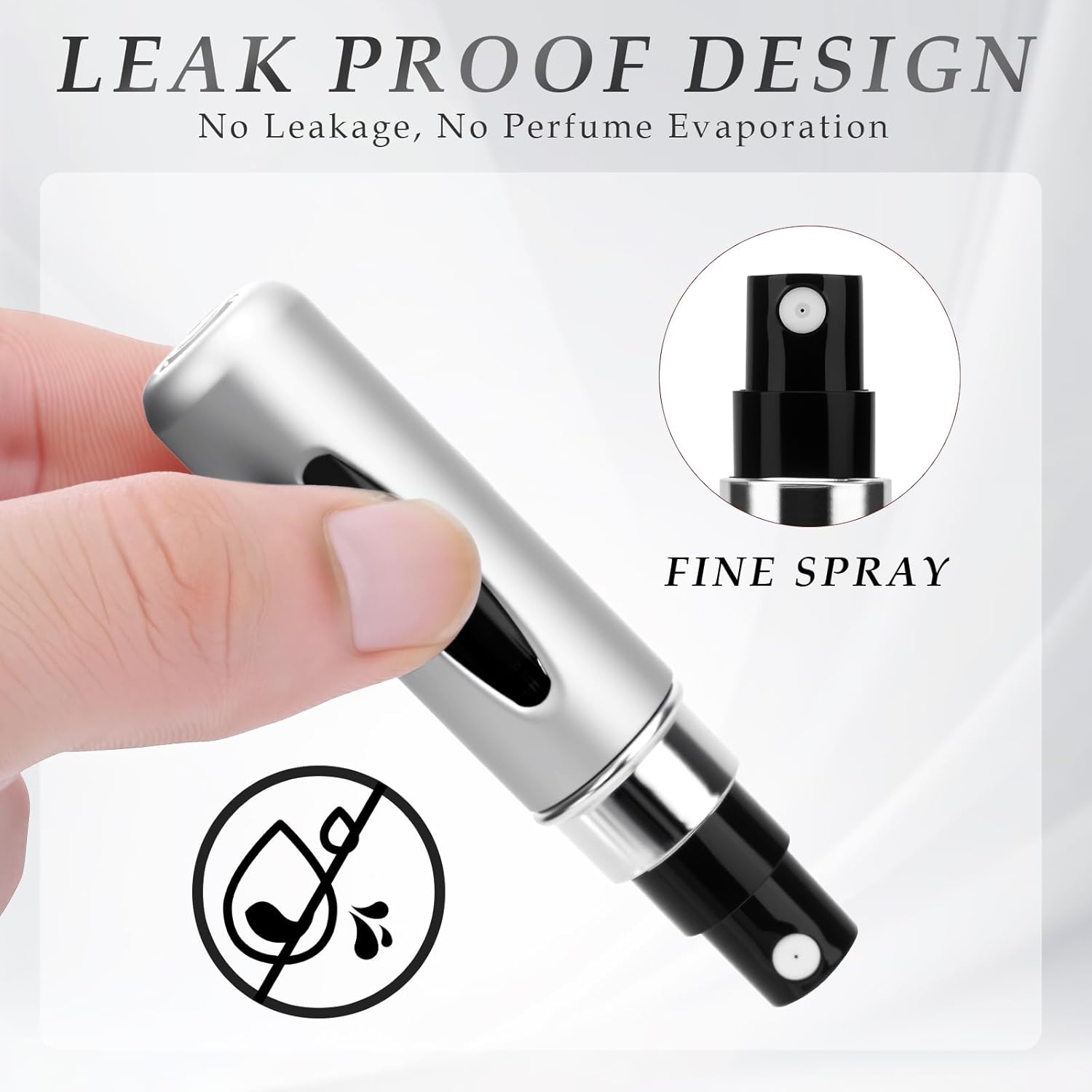Flacon pulvérisateur de parfum rechargeable, vide, 5ml, pour sac à main de voyage, 12 pièces – Image 7