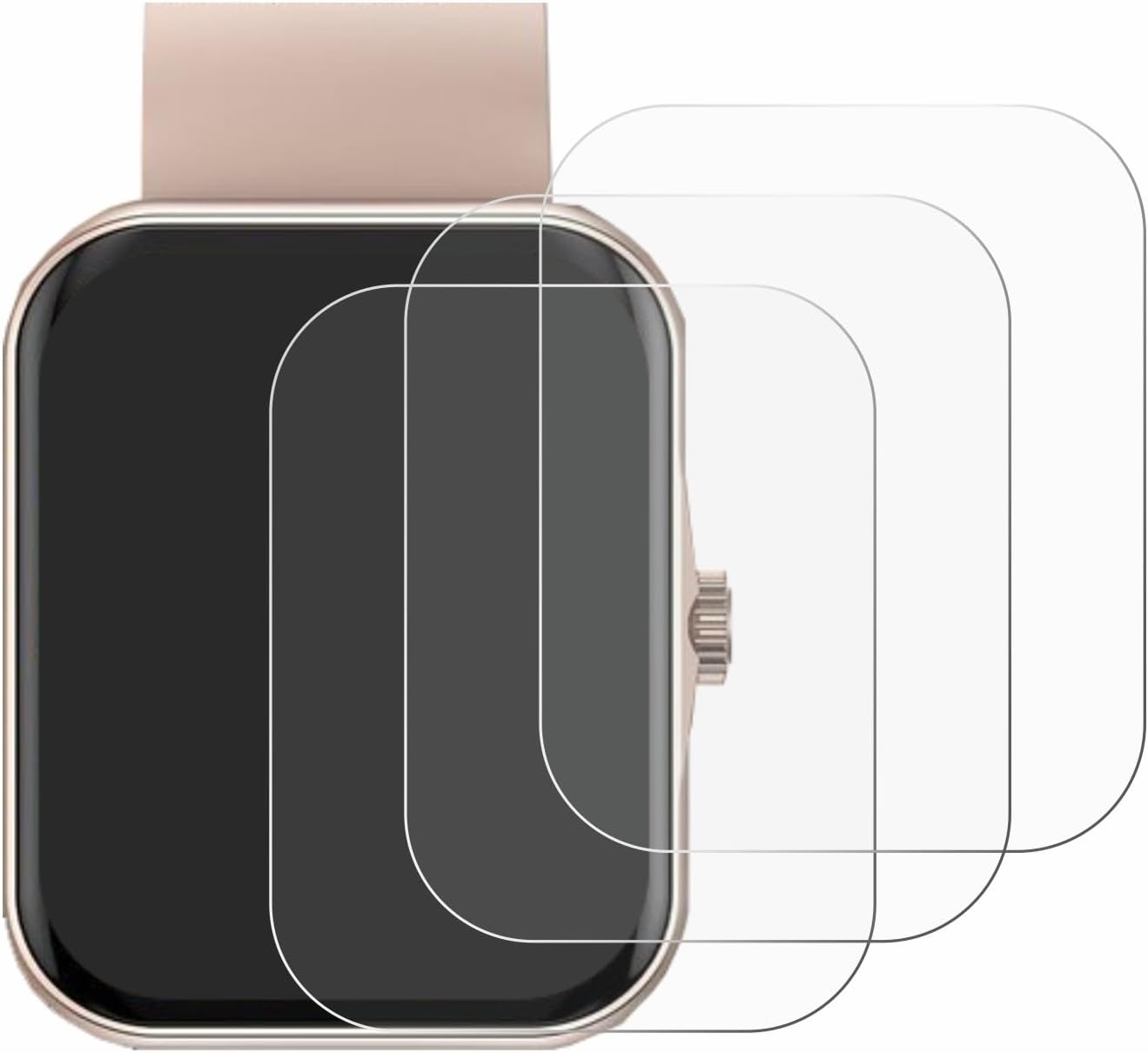 Savvies Protections d'écran pour montre intelligente Mutoy 1,83 pouces 6 pièces ultra transparentes – Image 3