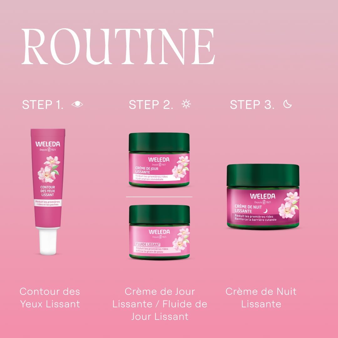 WELEDA – Crème de Nuit Lissante Rose Musquée & Thé Blanc – Nourrit, Régénère et Réduit les premières rides – Soin Visage Anti-Âge Naturel pour Peaux Normales à Sèches – Certifié NATRUE – 40 ml – Image 4
