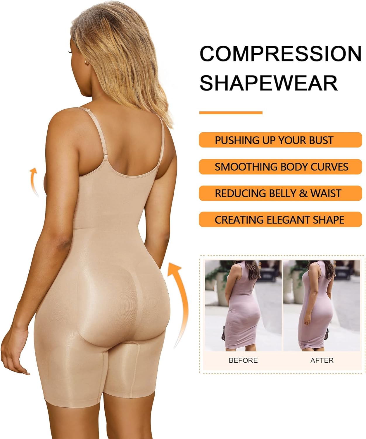 SHAPERX gaine amincissante body ventre plat gaine amincissante body – Image 5