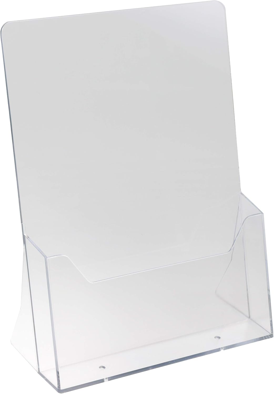 Porte-brochures EUROPEL 1/4 A4, acrylique transparent, présentoir, distributeur, dépliants et menus, bureau, hôtel, restaurant, salon, conférence, café, publicité – Image 3