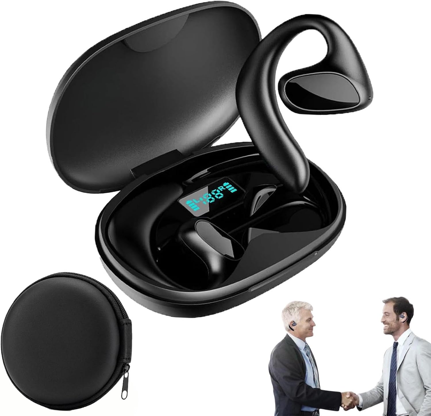 2026 Nouveau Meacode AI Translation Earbuds, Traducteur Vocal Instantané, 144 Langues, Réduction De Bruit, Écouteurs Ouverts, pour Les Voyages, Les Affaires Et Les Études (Noir) – Image 2