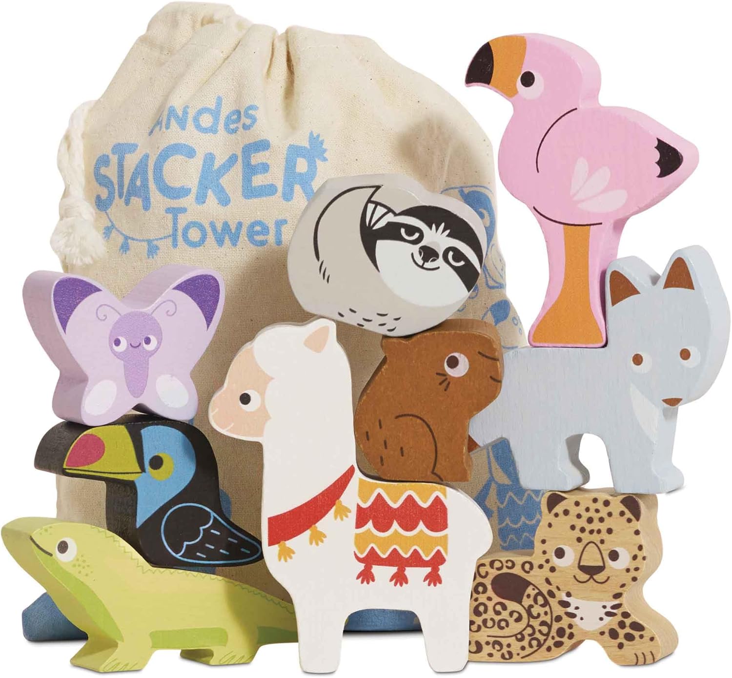 Le Toy Van - PL113 - Jeu de leçons sur une étape de l'atelier, pour bébé AB 18 mois, activité d'équilibre, 9 niveaux et sac, en bois FSC, jeu écologique, sans plastique, Petilou – Image 2