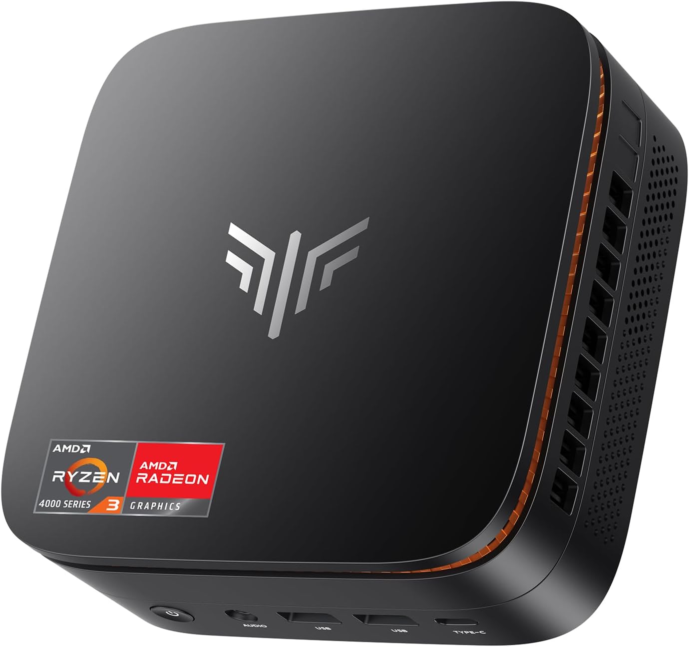 NiPoGi Pinova P1 Mini PC AMD Ryzen 4300U W11 Pro (4C/4T, Max 3,7 GHz, mieux que 3500U/N150/N97) 16 Go de RAM DDR4 + 256 Go SSD, triple écran 4K à 60 Hz (HDMI 2.0+Type-C+DP 1.4) WiFi5/WiFi BT4.2/L AN – Image 2