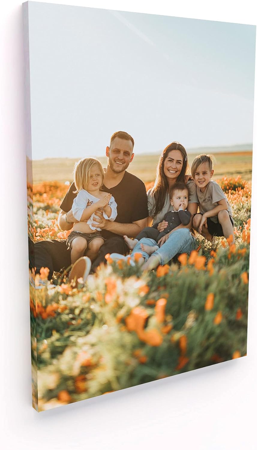 Panorama Imprimez votre propre portrait photo à personnaliser sur toile - 21x30 cm - Cadre en toile et bois – Image 2