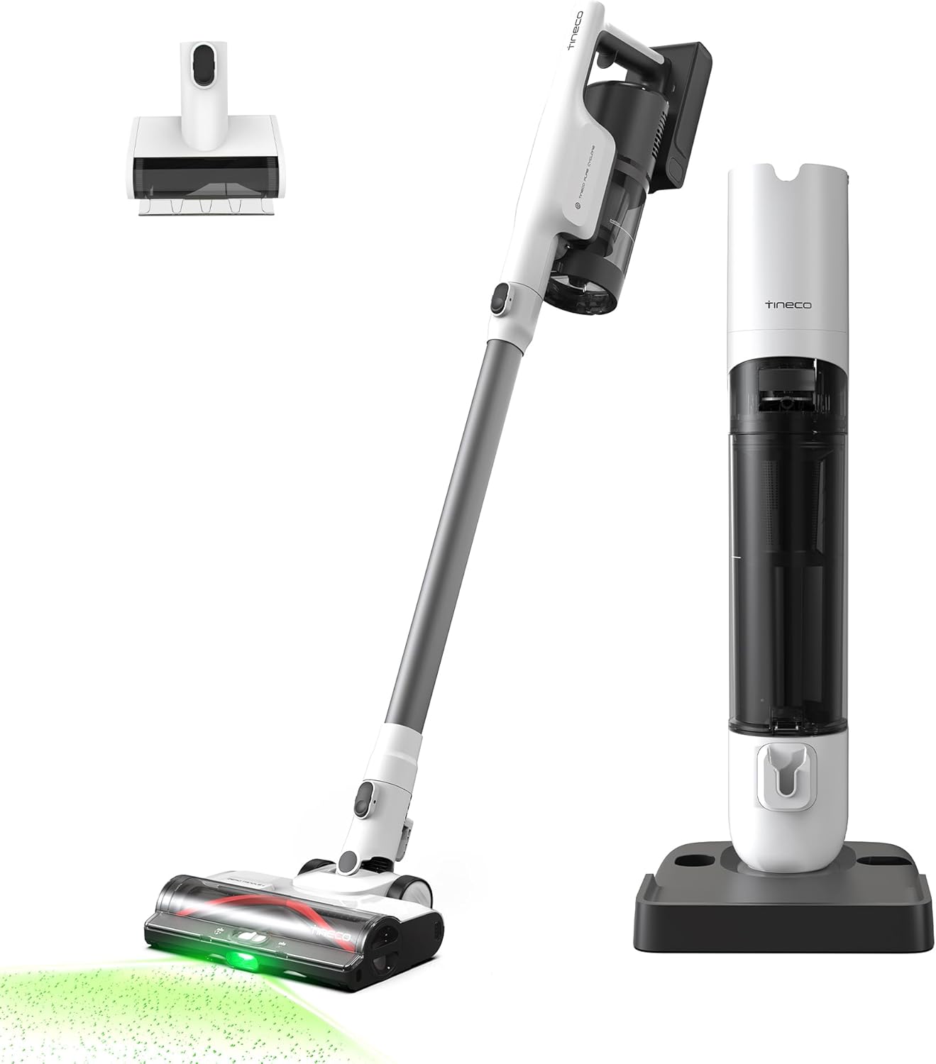 Tineco Pure One Station 5 Plus Aspirateur sans fil intelligent avec base anti-poussière automatique de 2,5 L, autonettoyant complet, aspiration 175 W, technologie ZeroTangle, capteur intelligent iLoop – Image 2