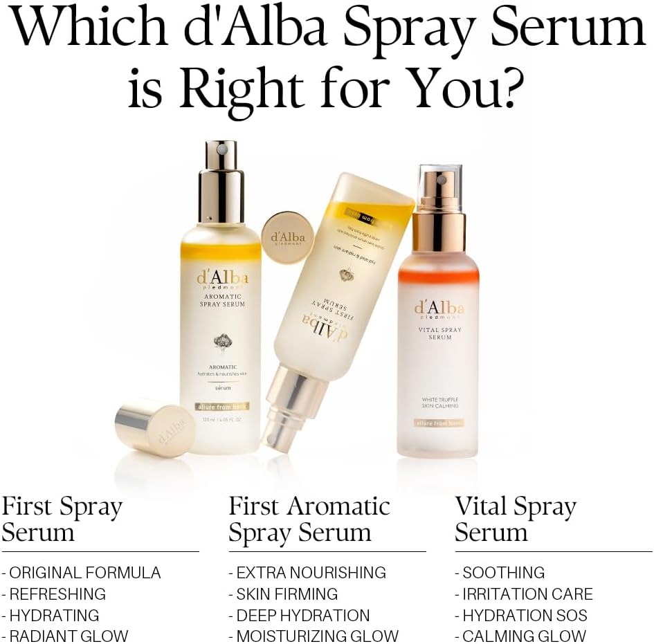 (2 pièces) Alba First Spray Serum Serum Spray à la truffe blanche italienne, soin végétalien, brume hydratante pour une peau éclatante, sérum éclat, soin tout-en-un (200 ml) – Image 10