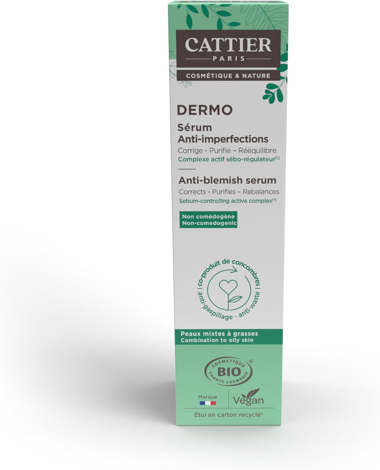 Cattier Dermo Sérum Anti-Imperfections Peaux Mixtes à Grasses 30 ml – Image 4