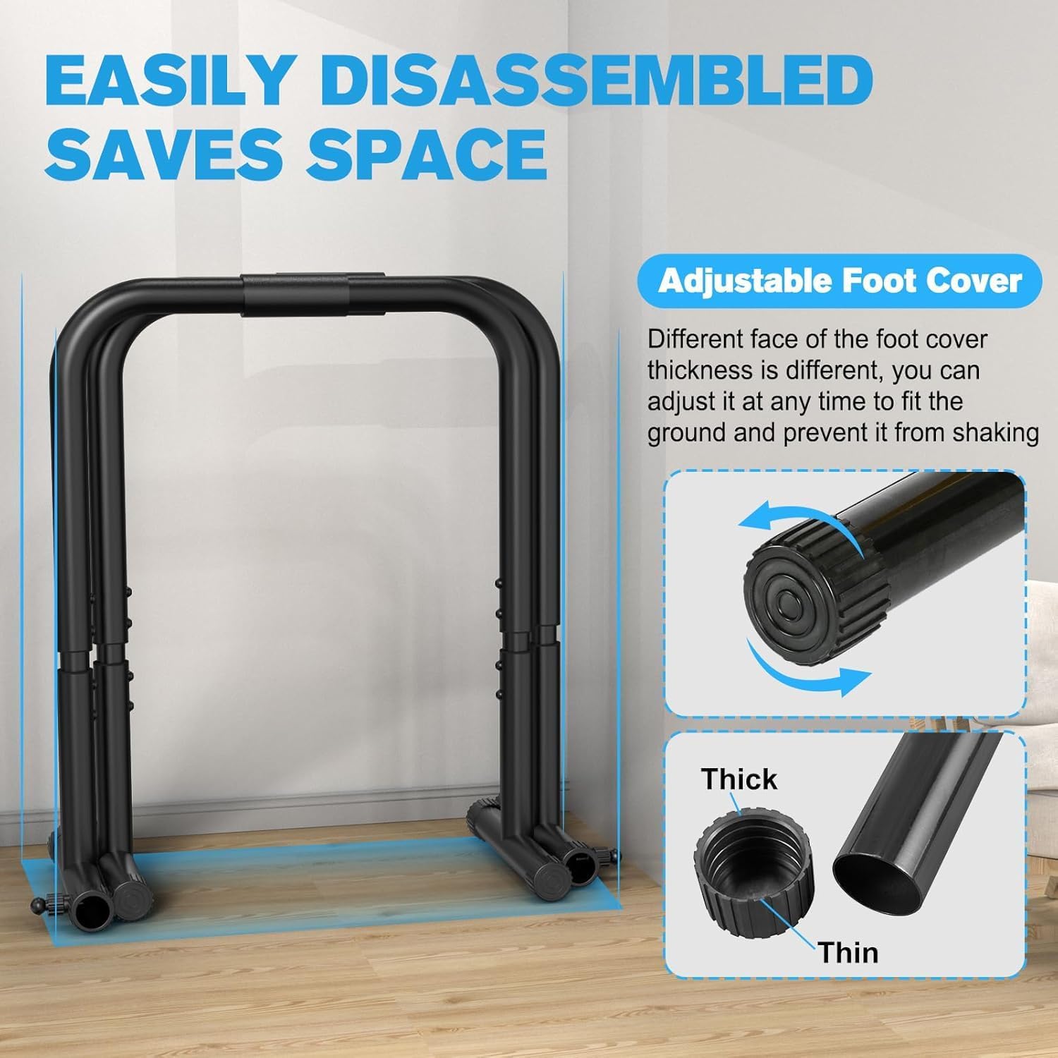 RELIFE reconstruisez votre vie Dips barre parallèle Station de Fitness réglable Push Up Dip Support gymnase rue entraînement Dip Stands – Image 5