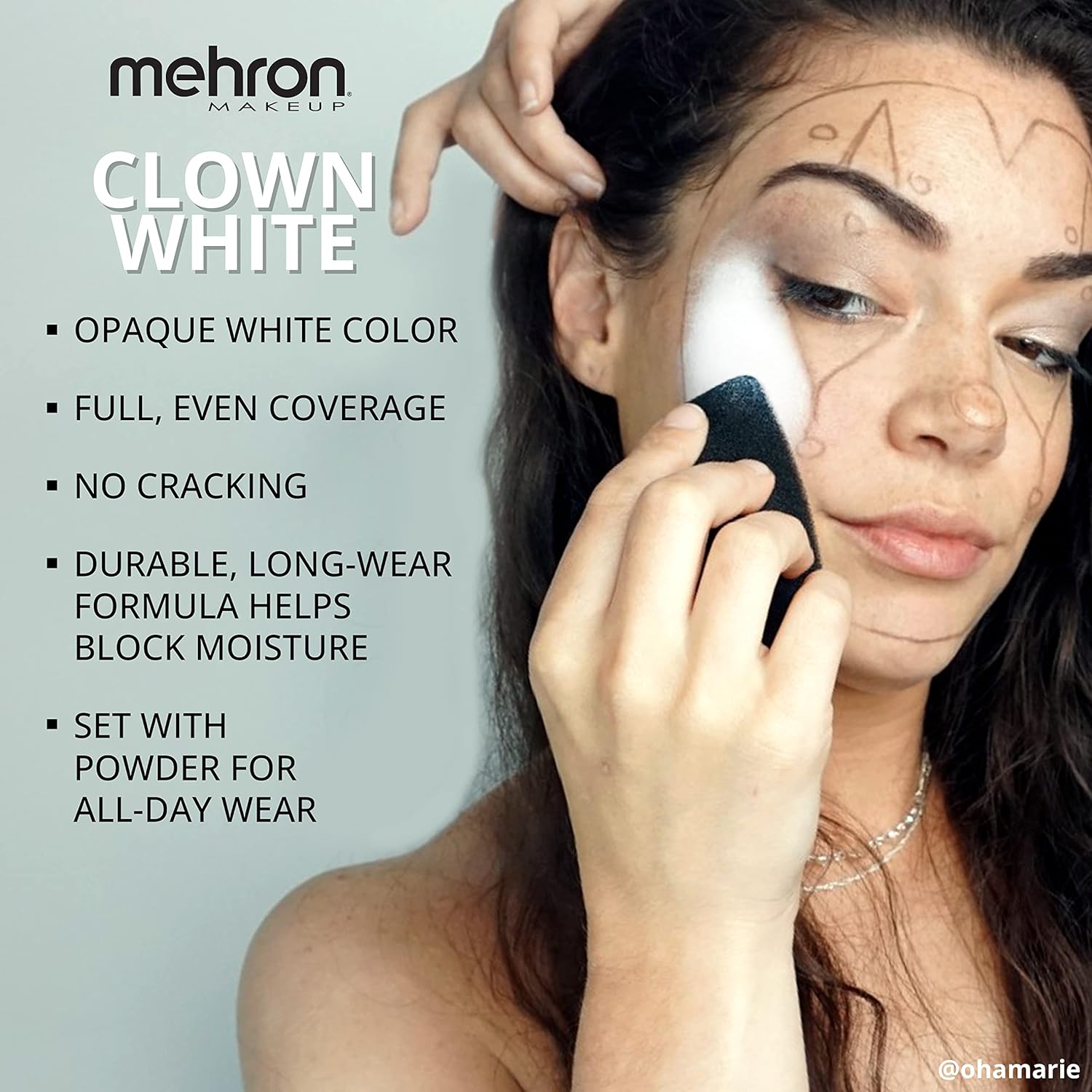 Mehron Maquillage Clown Blanc (65g) – Image 4