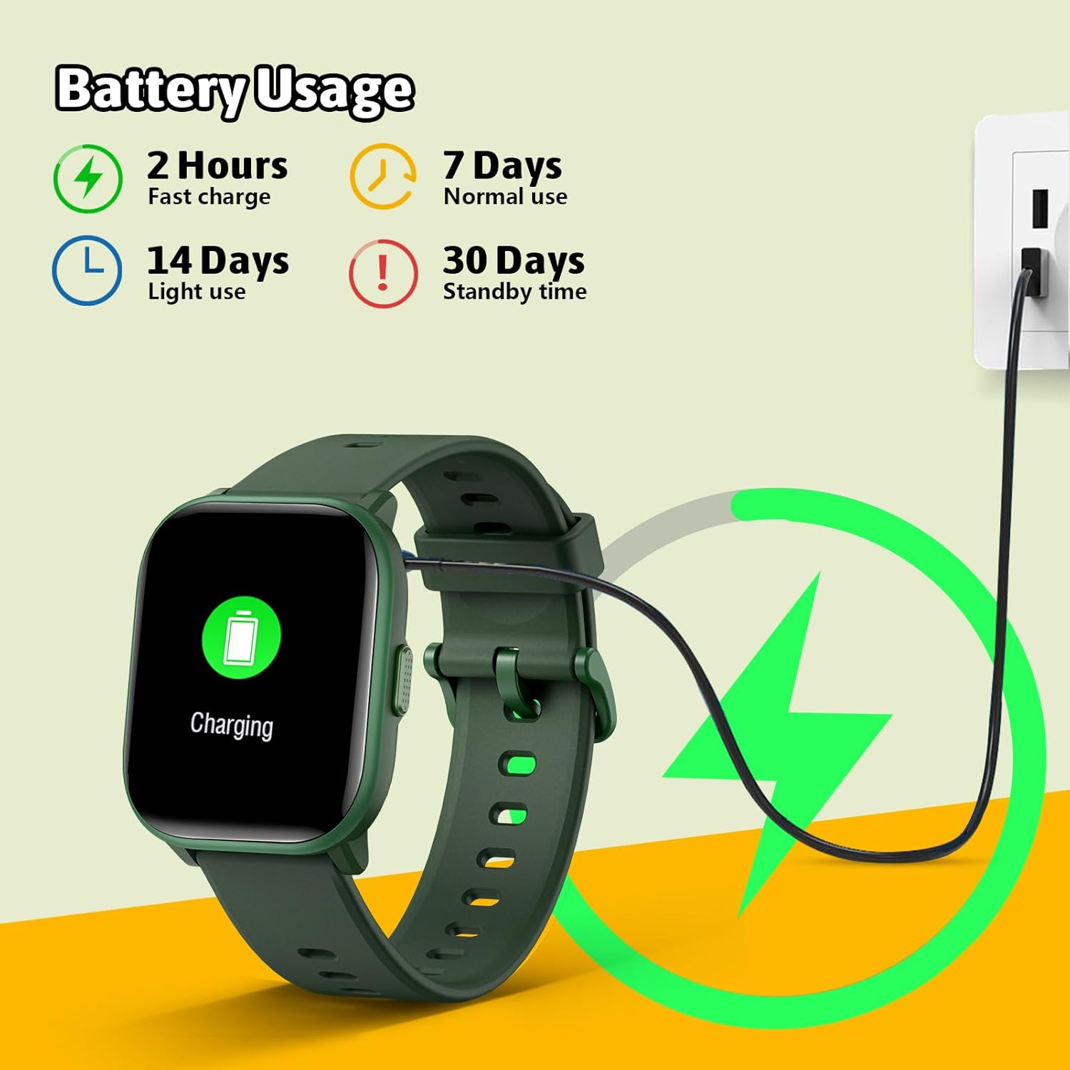 Montre intelligente pour enfants, montre pour enfants, filles, garçons, 20 modes sportifs, podomètre, moniteur de sommeil, montre de sport pour enfants, cadeau d'anniversaire pour filles et garçons – Image 8