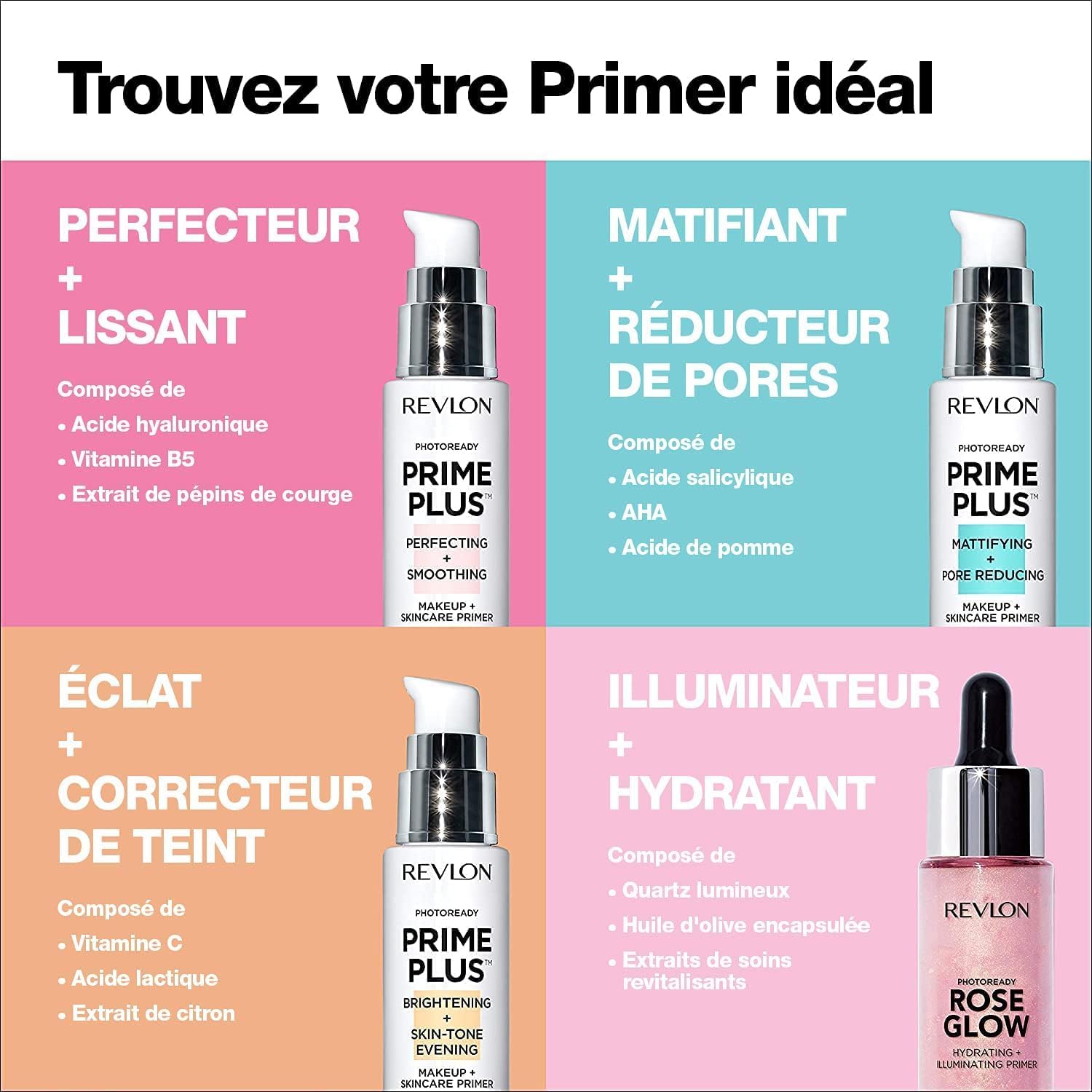 Revlon PhotoReady Prime Plus, base de maquillage et de soin, éclat et correcteur, base de maquillage - 30 ml – Image 7