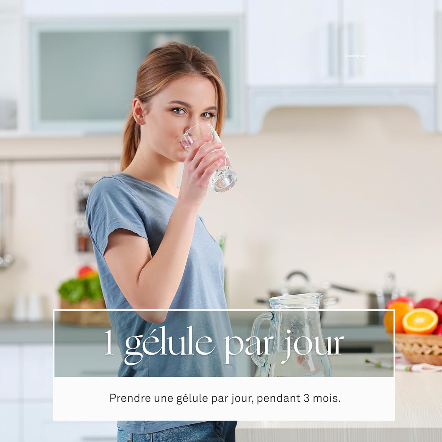 Luxéol – Biotine 1000 μg (1) – Favorise la pousse des cheveux (roquette)(2) – Fabriqué en France – Complément Alimentaire – 90 Gélules – 28,5 g – Image 4