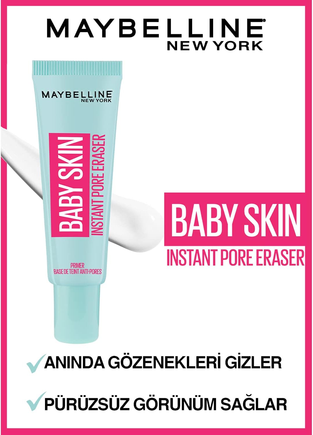 Maybelline Baby Skin Instant Pore Eraser Base Hydratante – Image 4