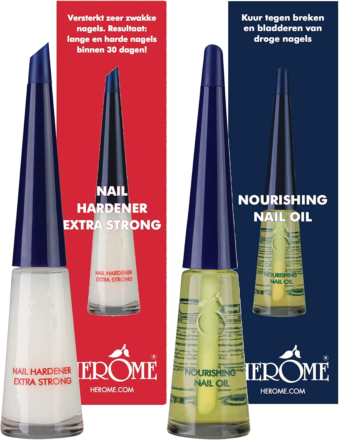 Herome Combi-Pack Durcisseur d’ongles extra fort et huile nourrissante pour ongles – 2 x 10 ml. – Image 3