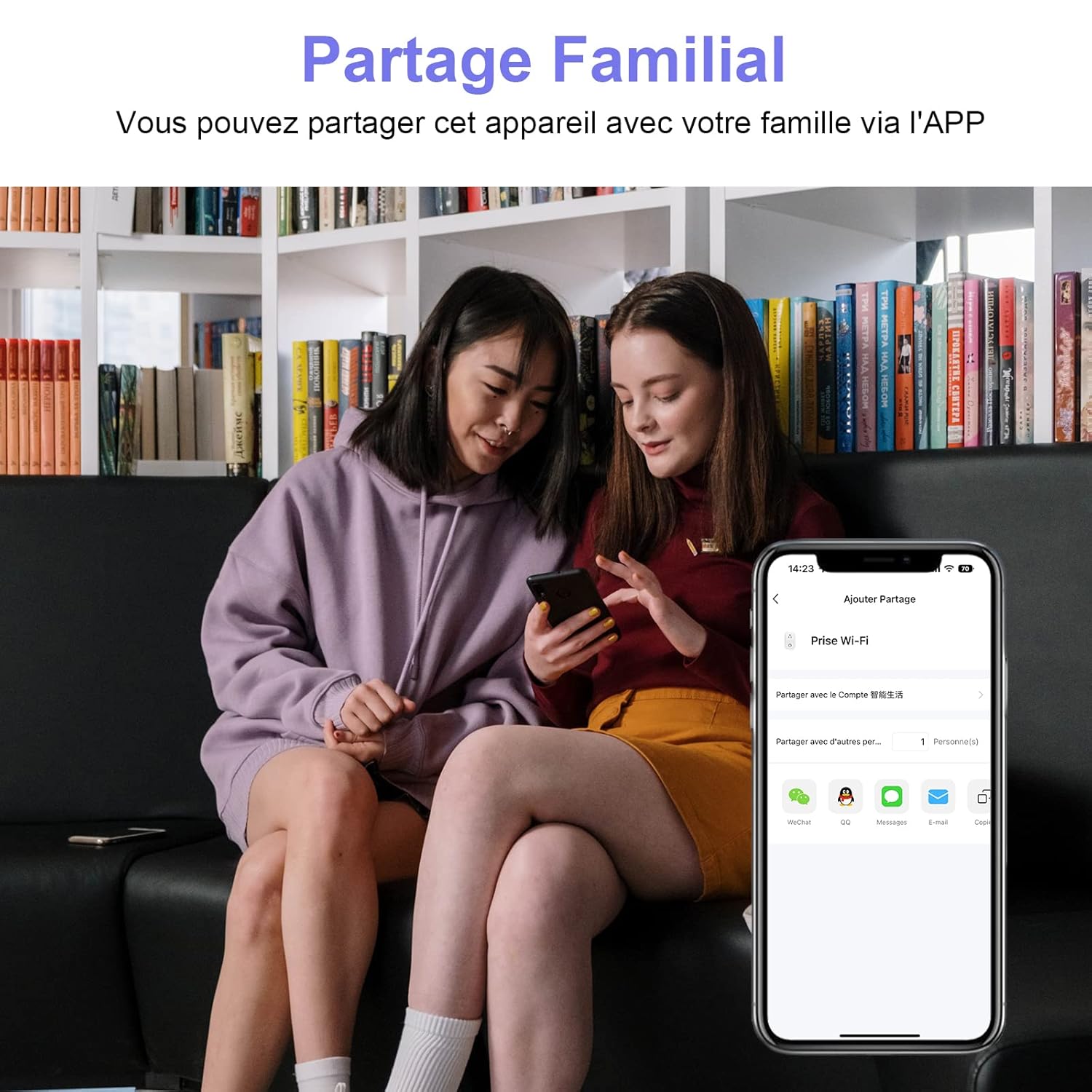 Prise connectée Alexa WiFi (FR) 16A Tracker de consommation d'énergie Type E ANTELA Prise intelligente compatible avec Google Home, application Smart Life, minuterie, 4 pièces – Image 8