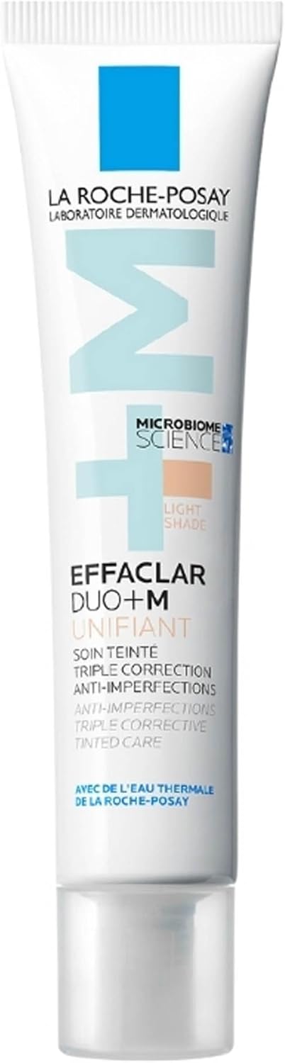 La Roche-Posay, Effaclar Duo+M, Soin Teinté Anti-Imperfections, Peaux à Tendance Acnéique, Triple Correction Boutons, Points Noirs et Taches, Effet Unifiant et Matifiant, Teinte Légère, 40 ml – Image 2