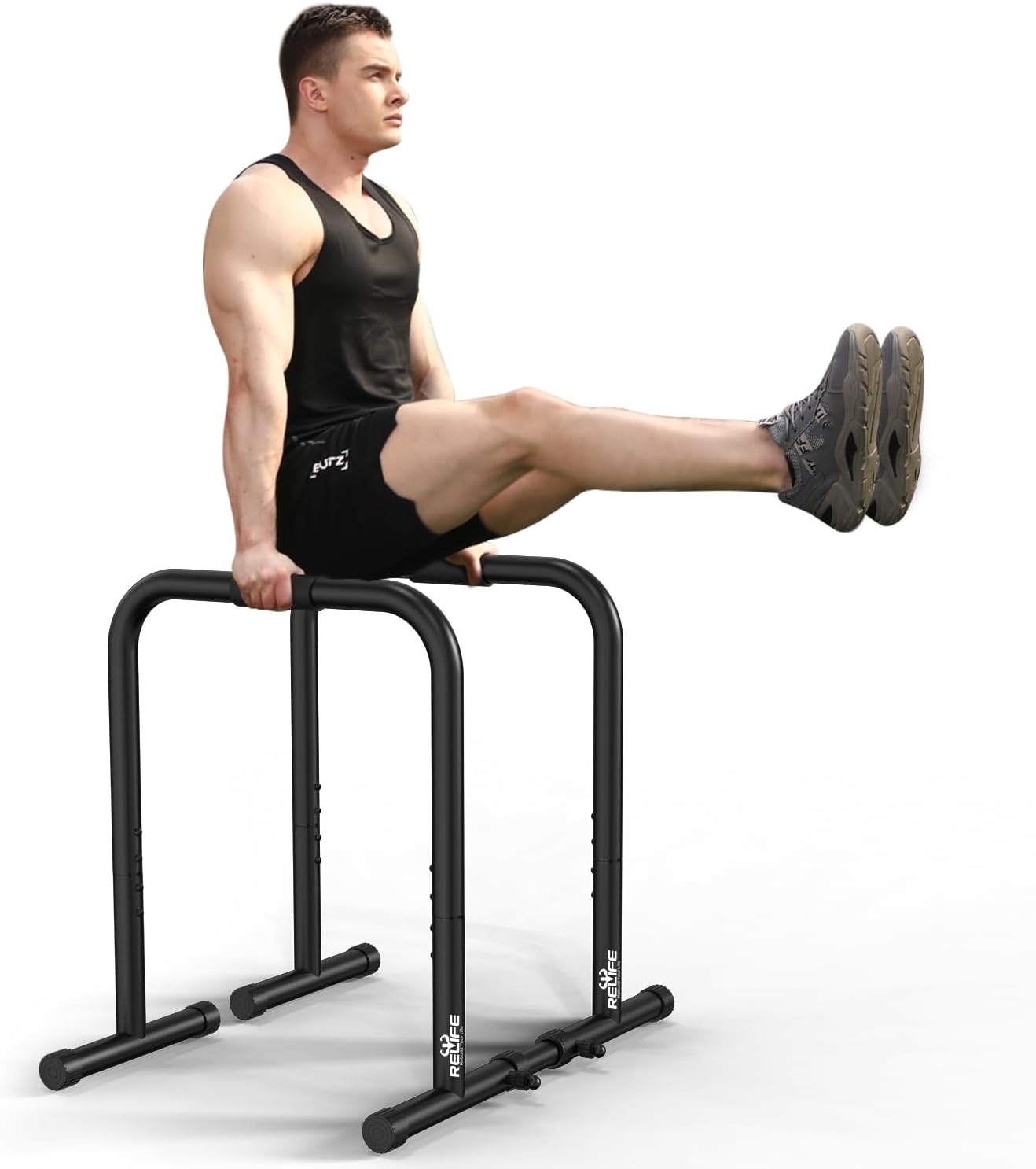RELIFE reconstruisez votre vie Dips barre parallèle Station de Fitness réglable Push Up Dip Support gymnase rue entraînement Dip Stands – Image 2