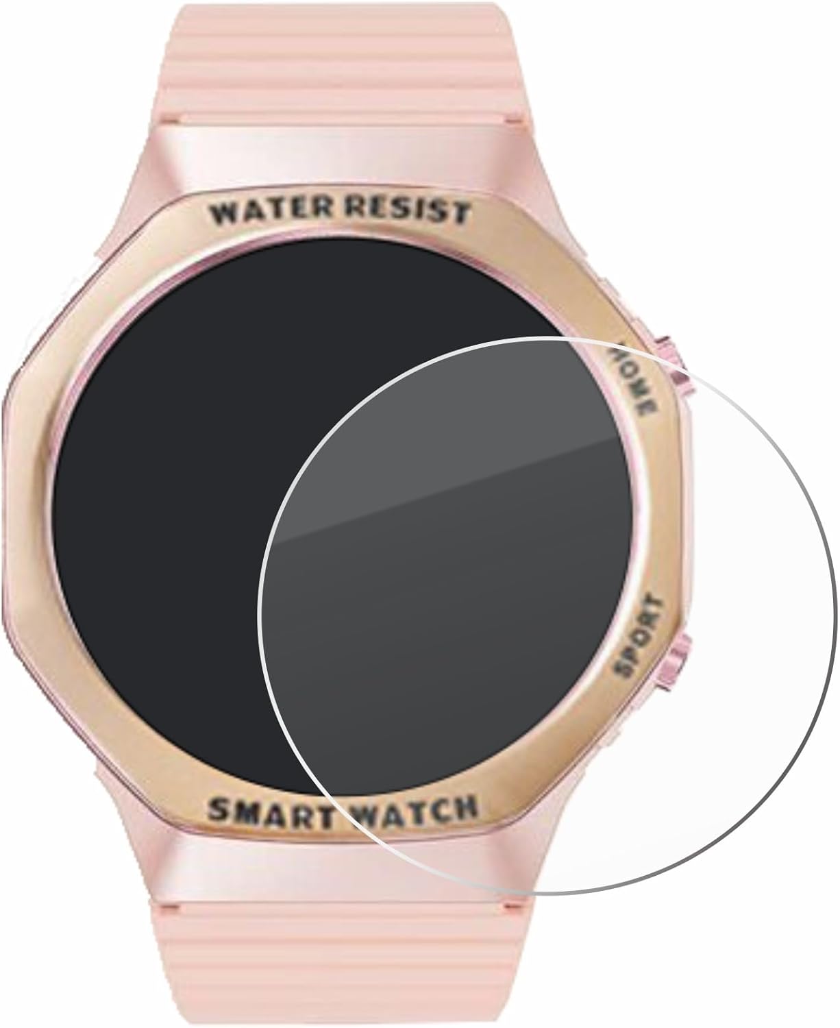 savvies Protecteur d'écran en verre trempé pour montre intelligente Mutoy 1,32 pouces (rond) dureté 9H – Image 3