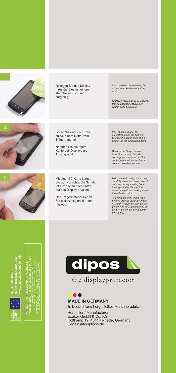 dipos I 6x Protection ecrán mat compatible avec Moweallarge Kids Smartwatch 1.57 Films de protection d'écran – Image 6