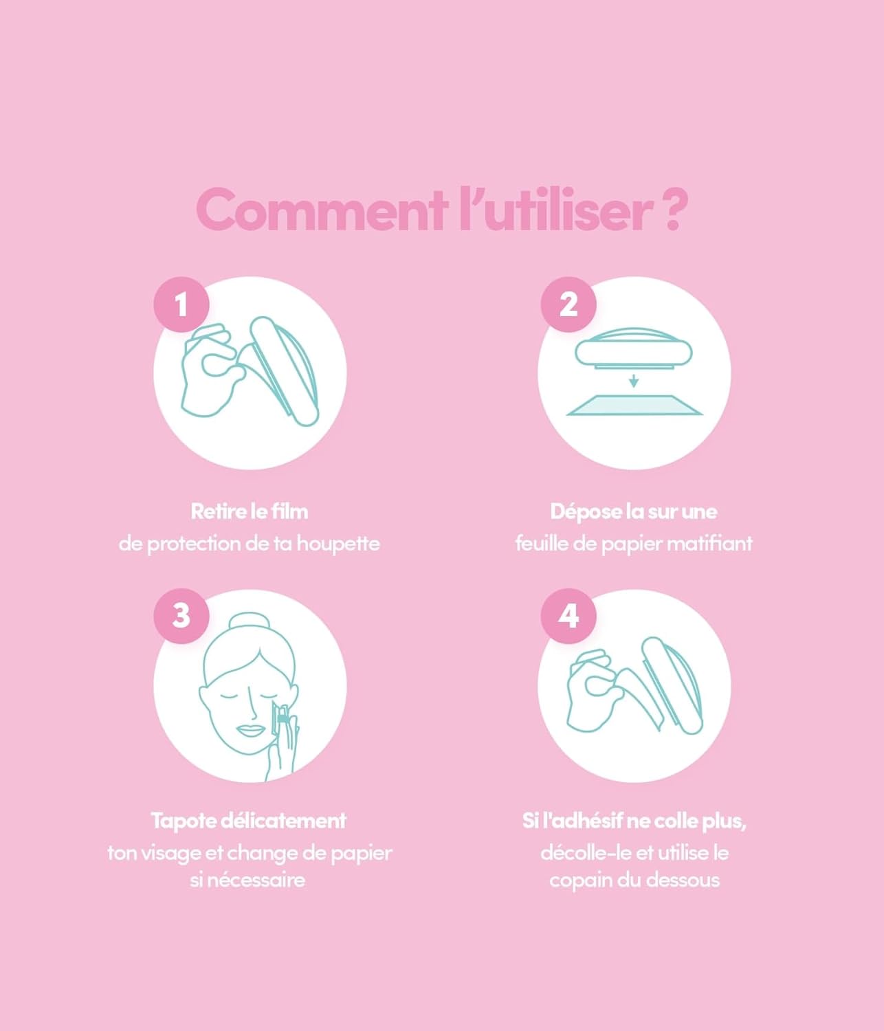 PARENT-PM (50 Feuilles + 1 Miroir + 1 Houppette (Vert)) – Image 5