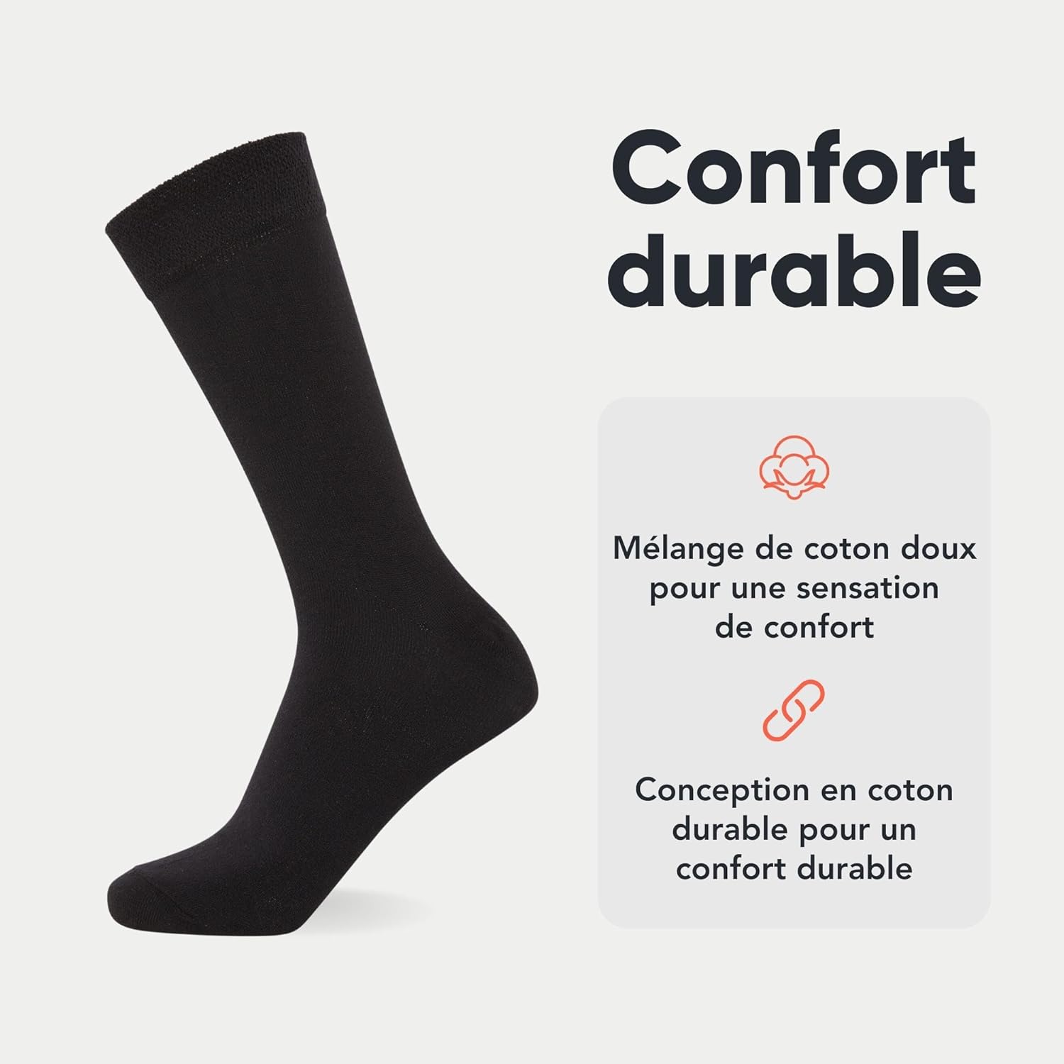 FM London Lot de 12 chaussettes unisexes super douces pour hommes et femmes avec un design respirant et résistant aux odeurs – Image 3