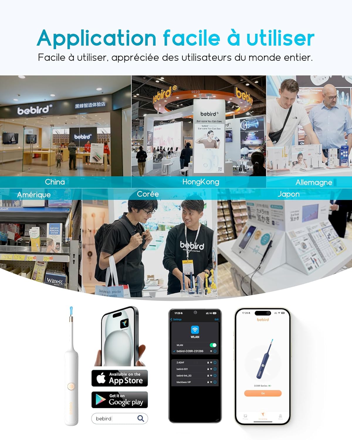 Otoscope numérique HD 1920P pour nettoyage des oreilles avec caméra flexible et pince de nettoyage des oreilles avec caméra pour examen des oreilles, du nez et de la gorge – Image 9