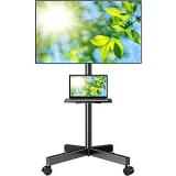 Meuble TV mobile Perlesmith avec roulettes (pour 23 personnes)"-60" téléviseurs ; Jusqu&rsquo;à 88 lb) 38 $ + S/H gratuit