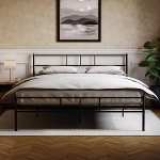 Vida Designs Dorset Cadre de lit King Size Noir/Argent 1,5 m Vendu et expédié par Home Discount